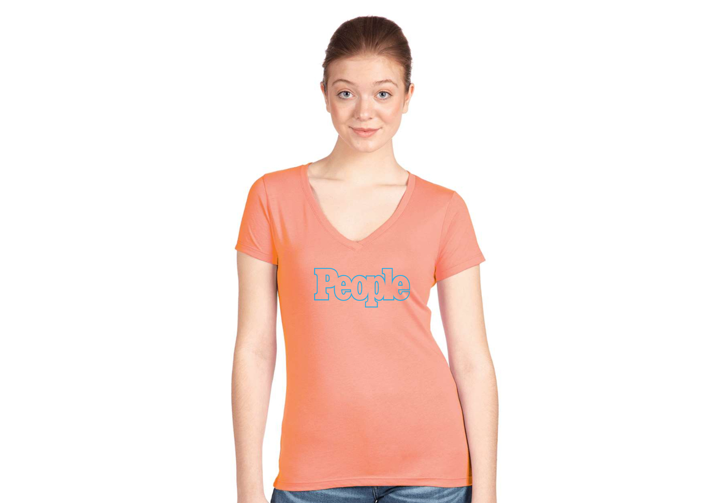 Women's People Magazine Logo  Next Level V-Neck T-Shirt