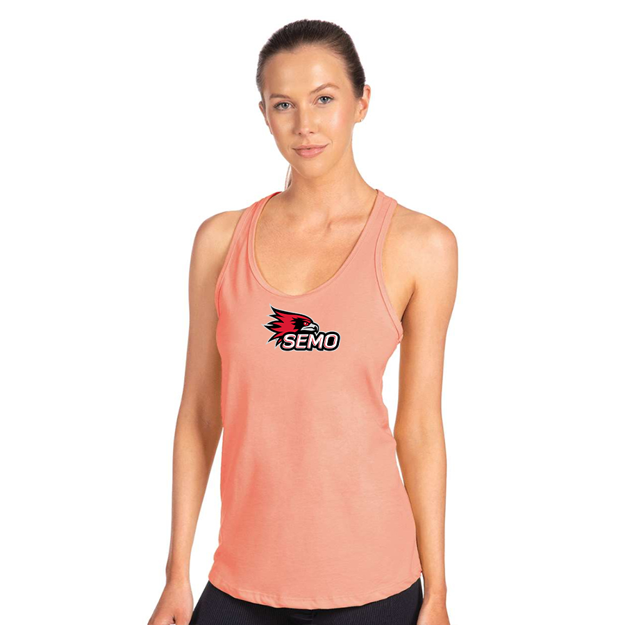 Women's SEMO Redhawks Logo Next Level Ideal Racerback Tank