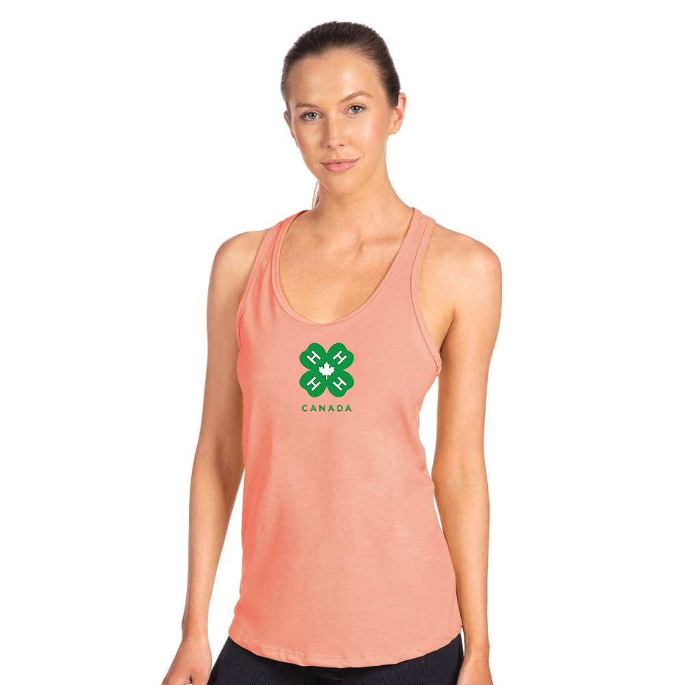 Women's 4H Canada Logo Next Level Ideal Racerback Tank