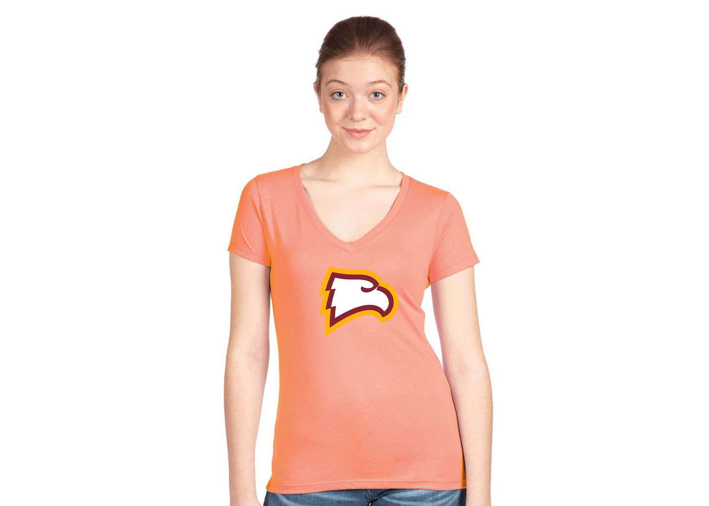Women's Winthrop Eagles Next Level V-Neck T-Shirt