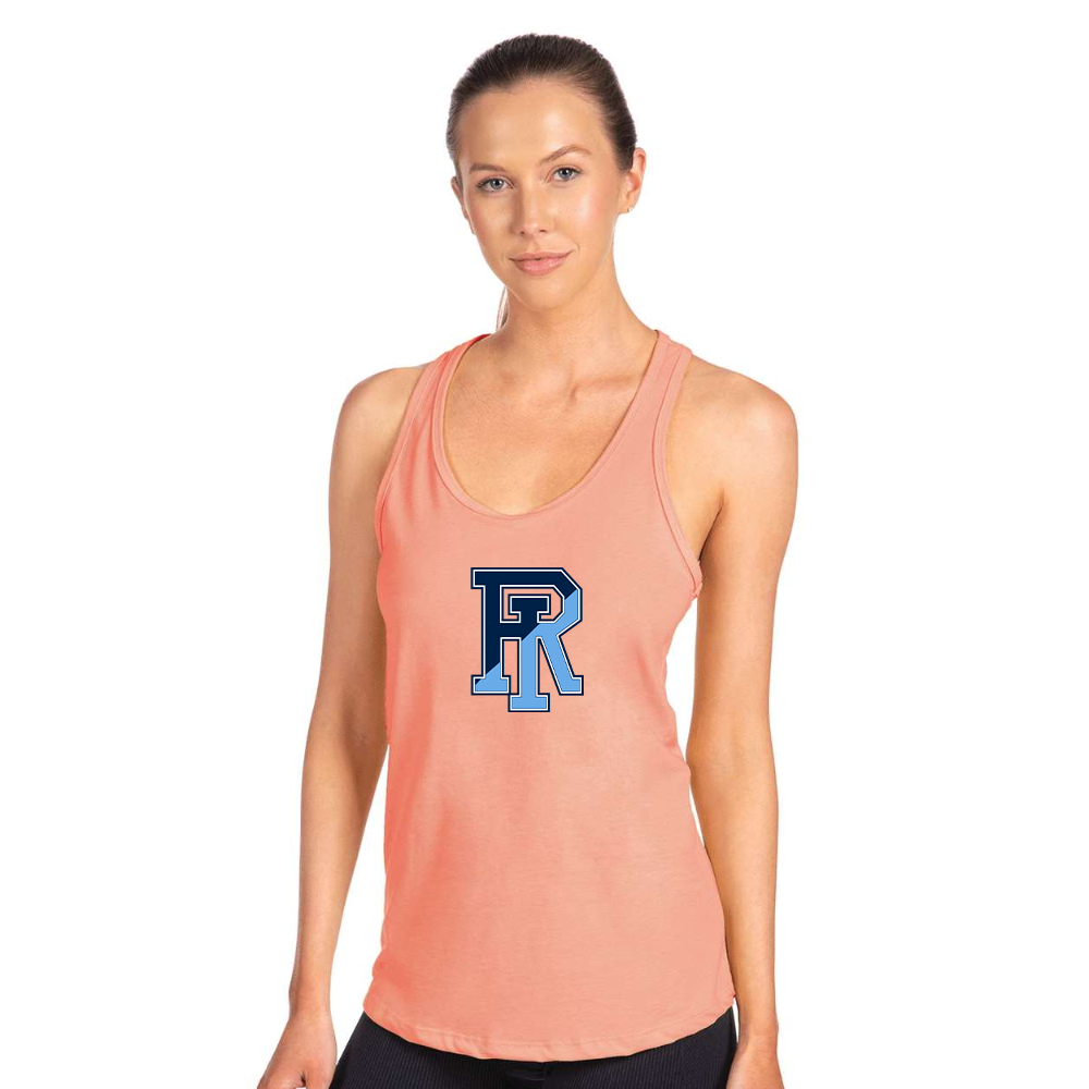 Women's Rhode Island Rams Logo Next Level Ideal Racerback Tank