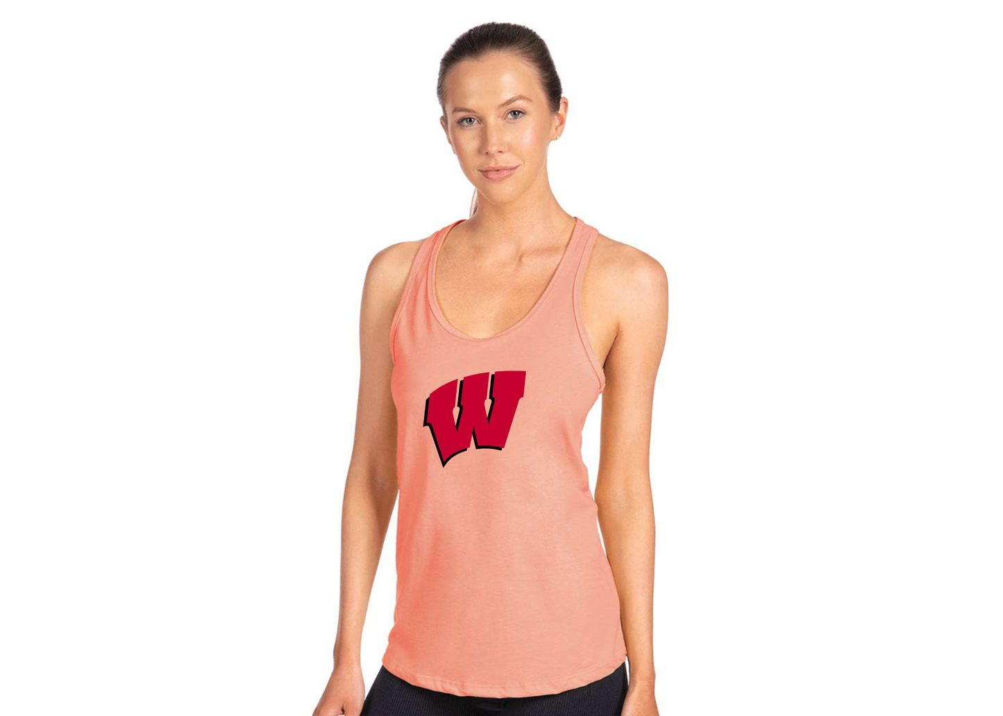 Women's Wisconsin Badgers Next Level Ideal Racerback Tank