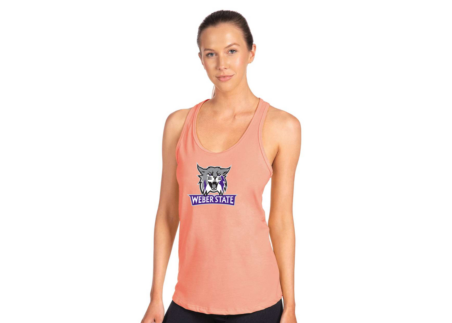 Women's Weber State Wildcats Next Level Ideal Racerback Tank
