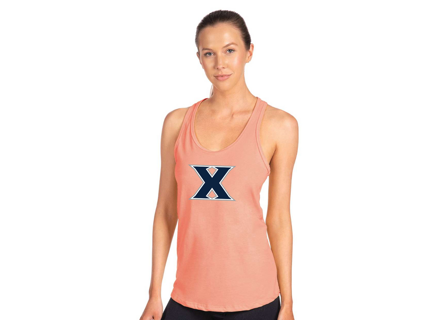 Women's Xavier Musketeers Next Level Ideal Racerback Tank