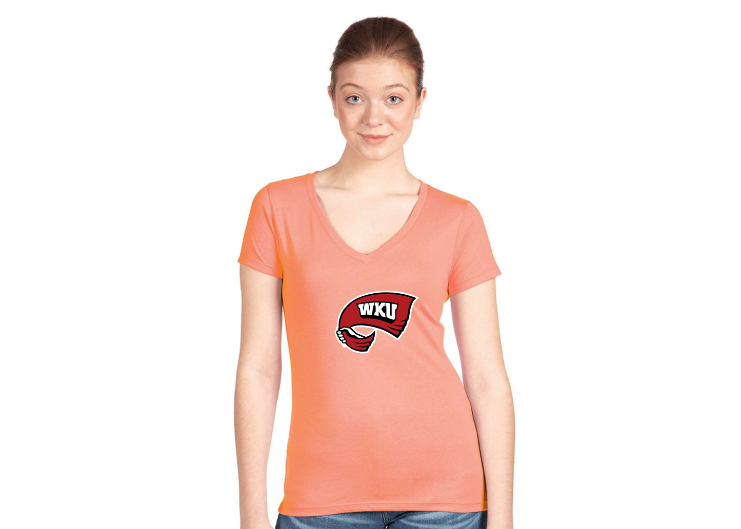 Women's Western Kentucky Hilltoppers Next Level V-Neck T-Shirt