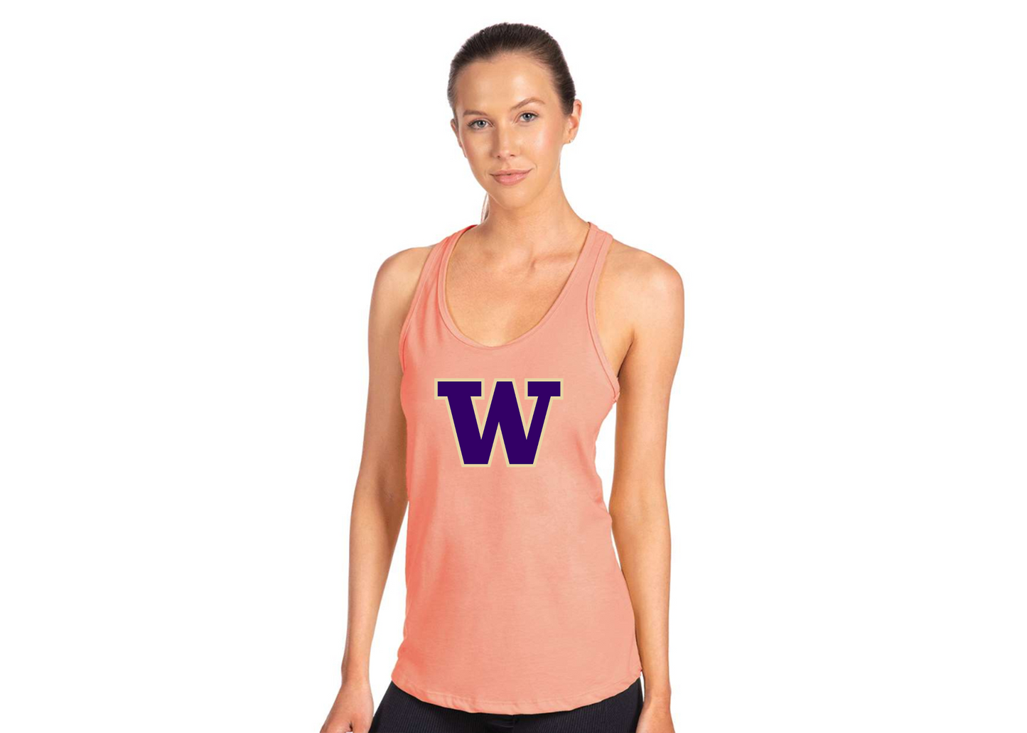 Women's Washington Huskies Next Level Ideal Racerback Tank