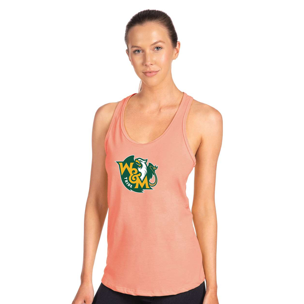 Women's William and Mary Tribe Next Level Ideal Racerback Tank