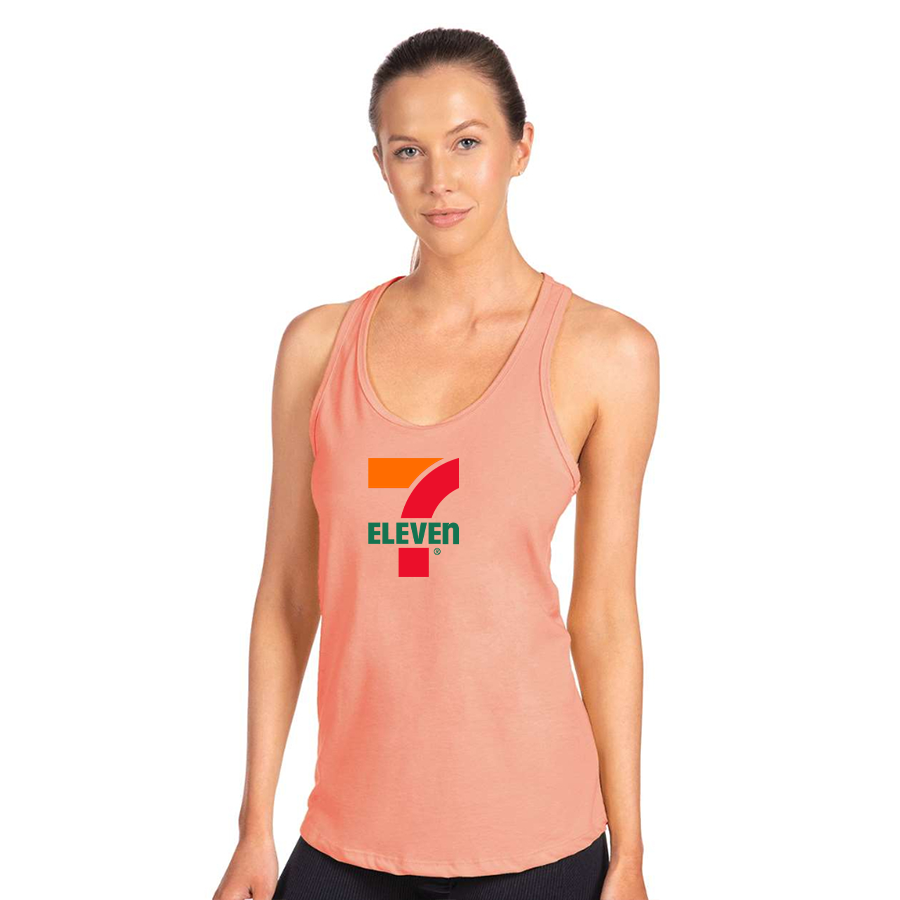 Women's 7 Eleven Logo Next Level Ideal Racerback Tank