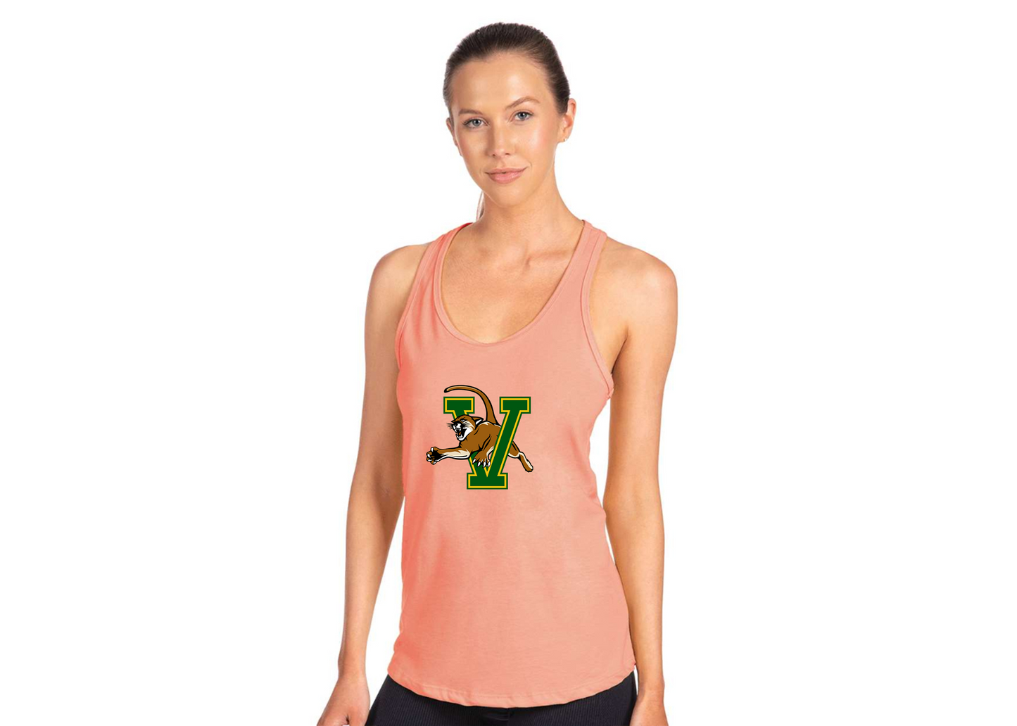 Women's Vermont Catamounts Next Level Ideal Racerback Tank