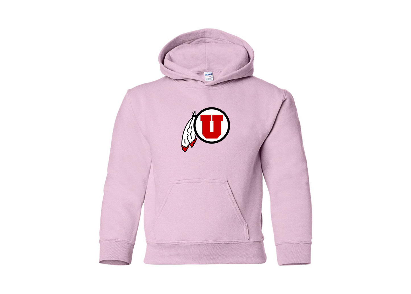 Youth Utah Utes Gildan Heavy Blend  Hooded Sweatshirt