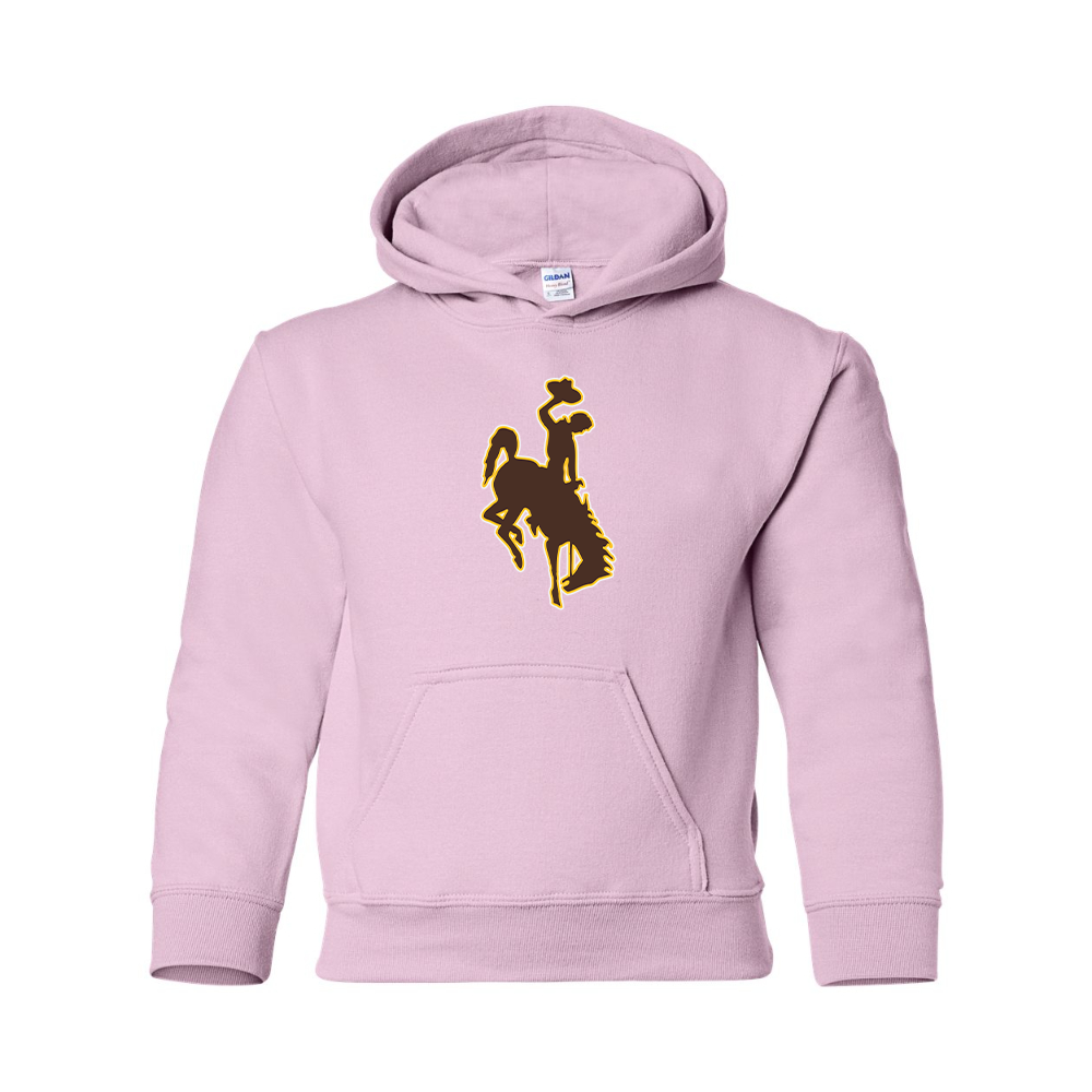 Youth Wyoming Cowboys Gildan Heavy Blend  Hooded Sweatshirt
