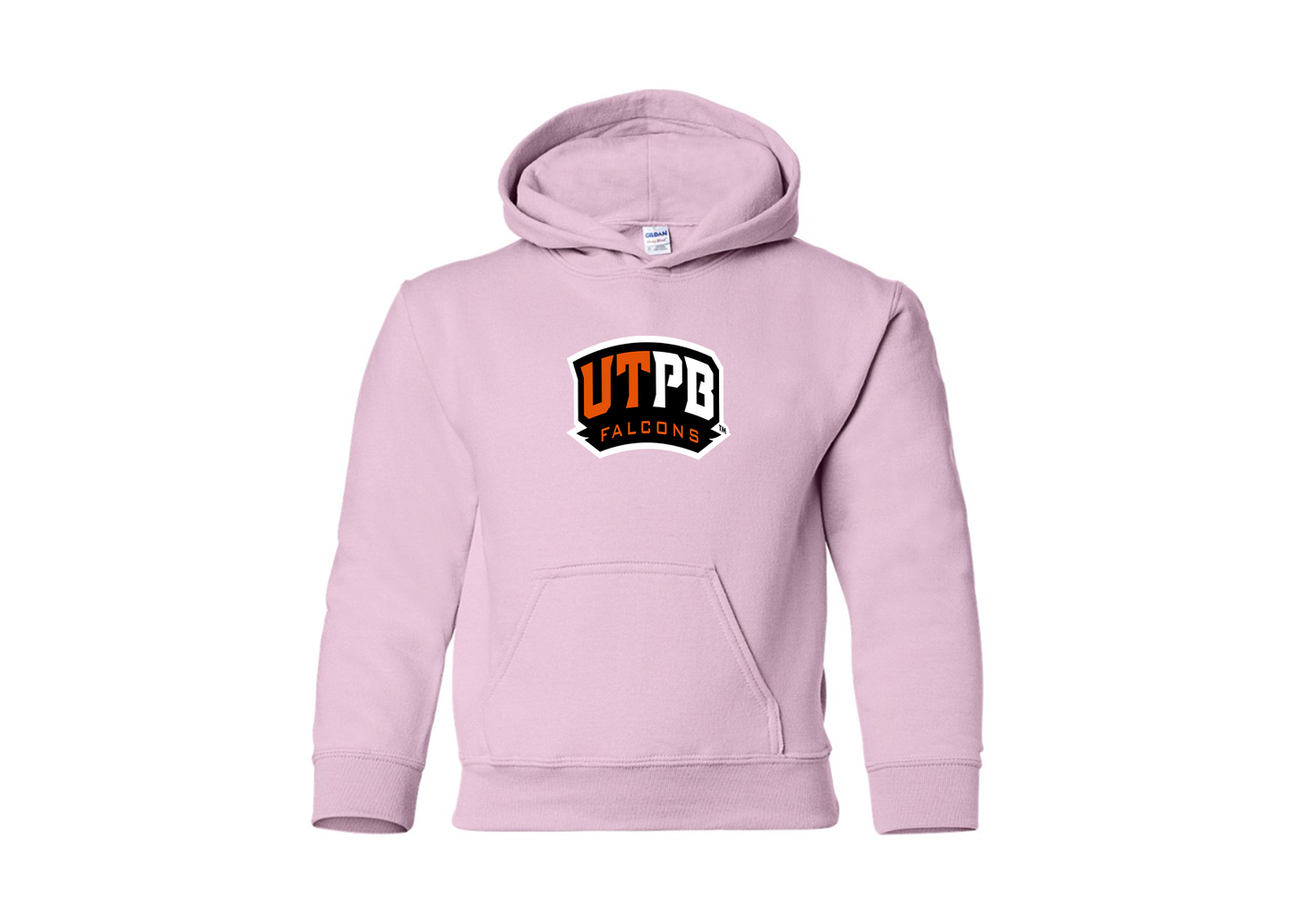 Youth UTPB Falcons Gildan Heavy Blend  Hooded Sweatshirt
