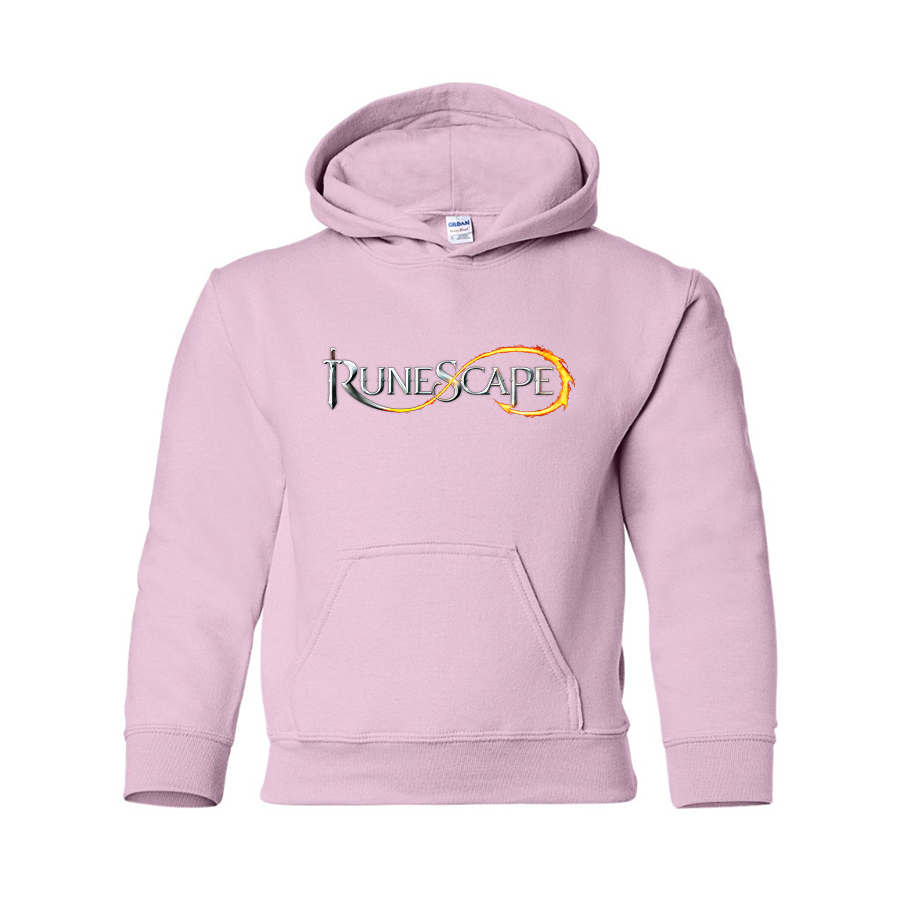Youth Runescape Logo Gildan Heavy Blend  Hooded Sweatshirt