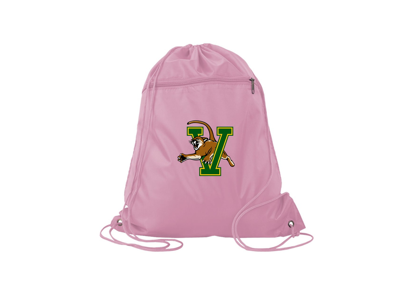 Vermont Catamounts Q-Tees - Polyester Cinchpack