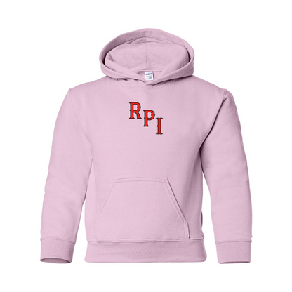 Youth RPI Engineers Logo Gildan Heavy Blend  Hooded Sweatshirt