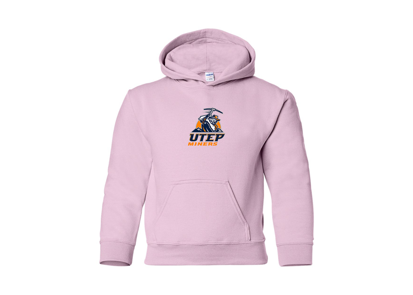 Youth UTEP Miners Gildan Heavy Blend  Hooded Sweatshirt