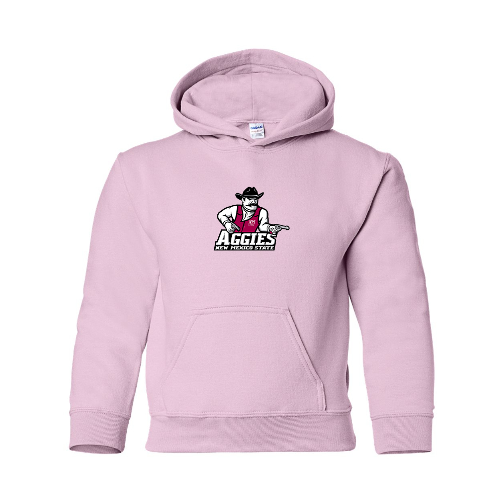 Youth Aggies New Mexico State Logo Gildan Heavy Blend  Hooded Sweatshirt