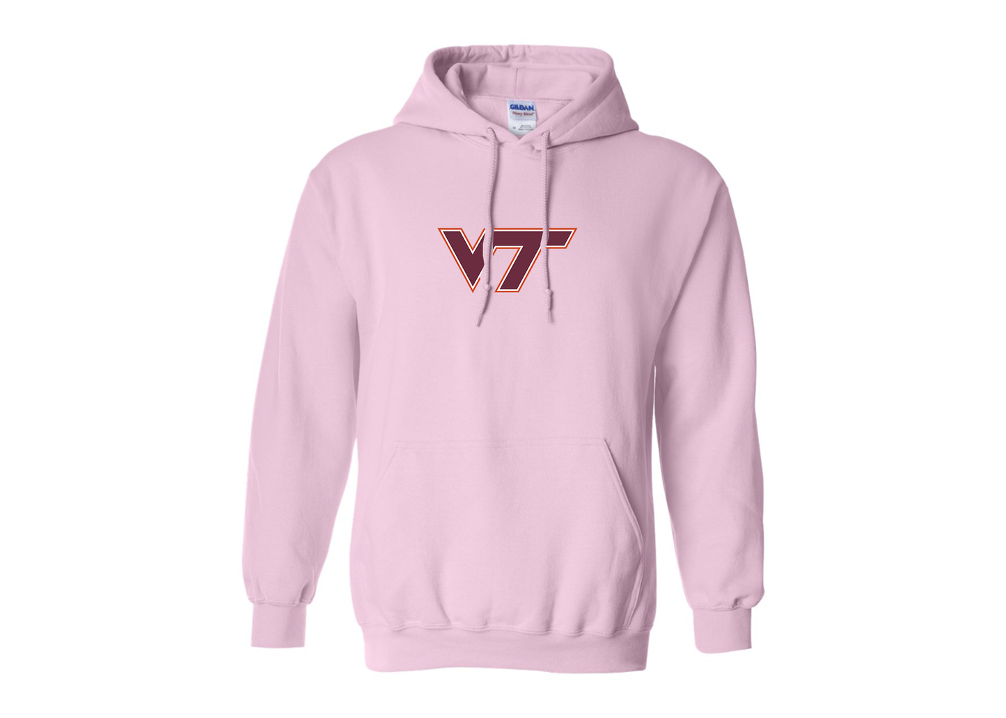 Men's Virginia Tech Hokies Gildan  Heavy Blend Hooded Sweatshirt