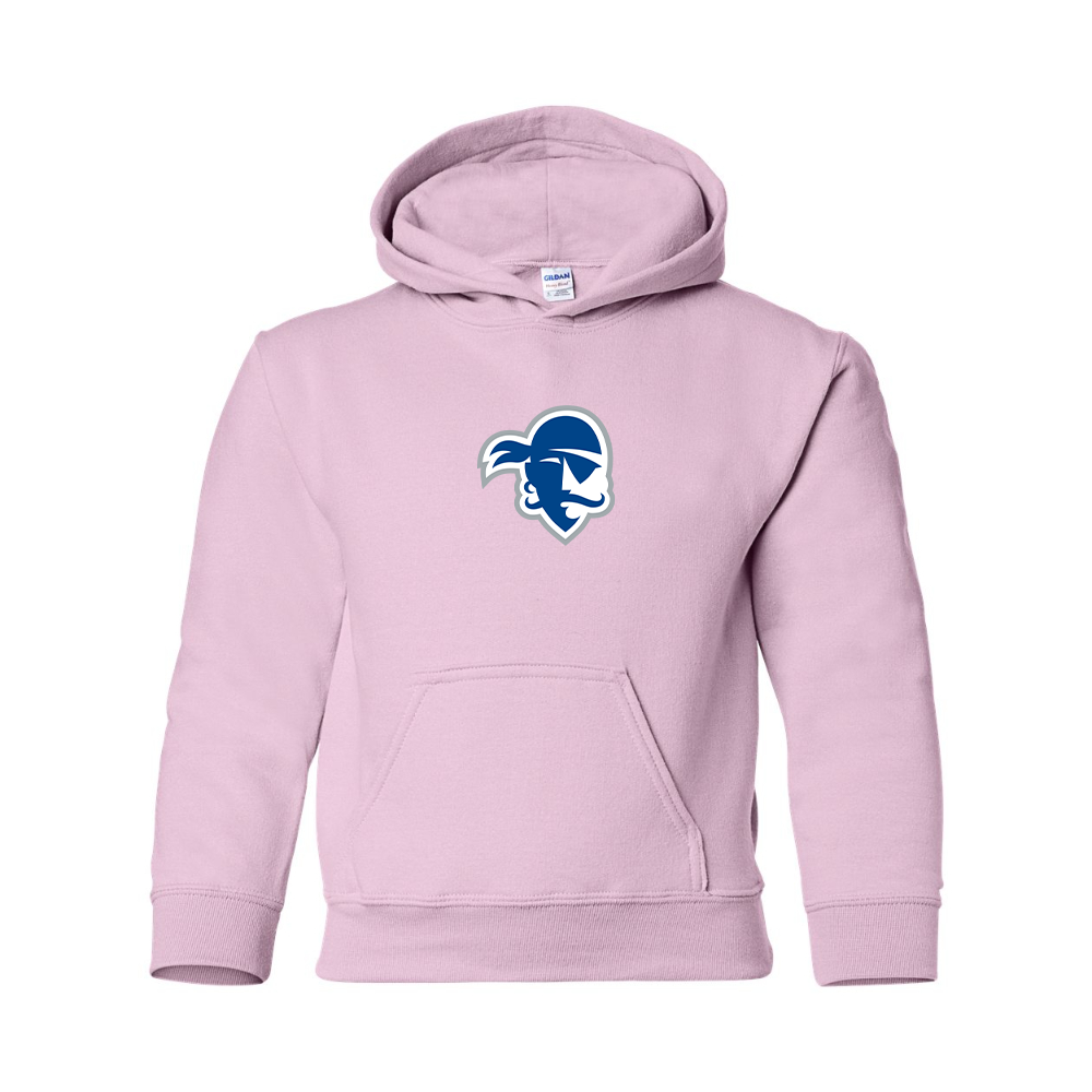 Youth Seton Hall Pirates Logo Gildan Heavy Blend  Hooded Sweatshirt