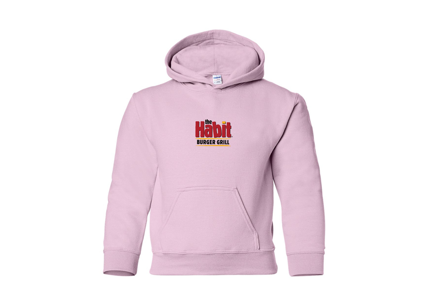Youth The Habit Burger Grill Gildan Heavy Blend  Hooded Sweatshirt