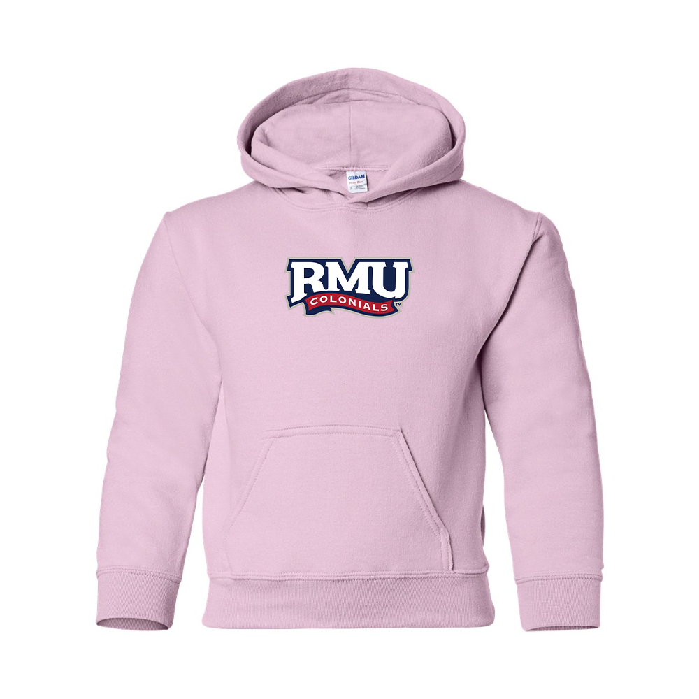 Youth Robert Morris Colonials Logo Gildan Heavy Blend  Hooded Sweatshirt