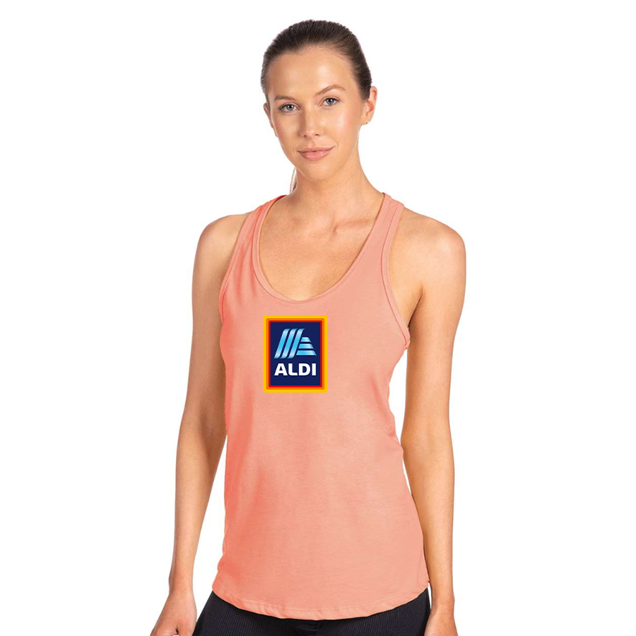 Women's Aldi Logo Next Level Ideal Racerback Tank