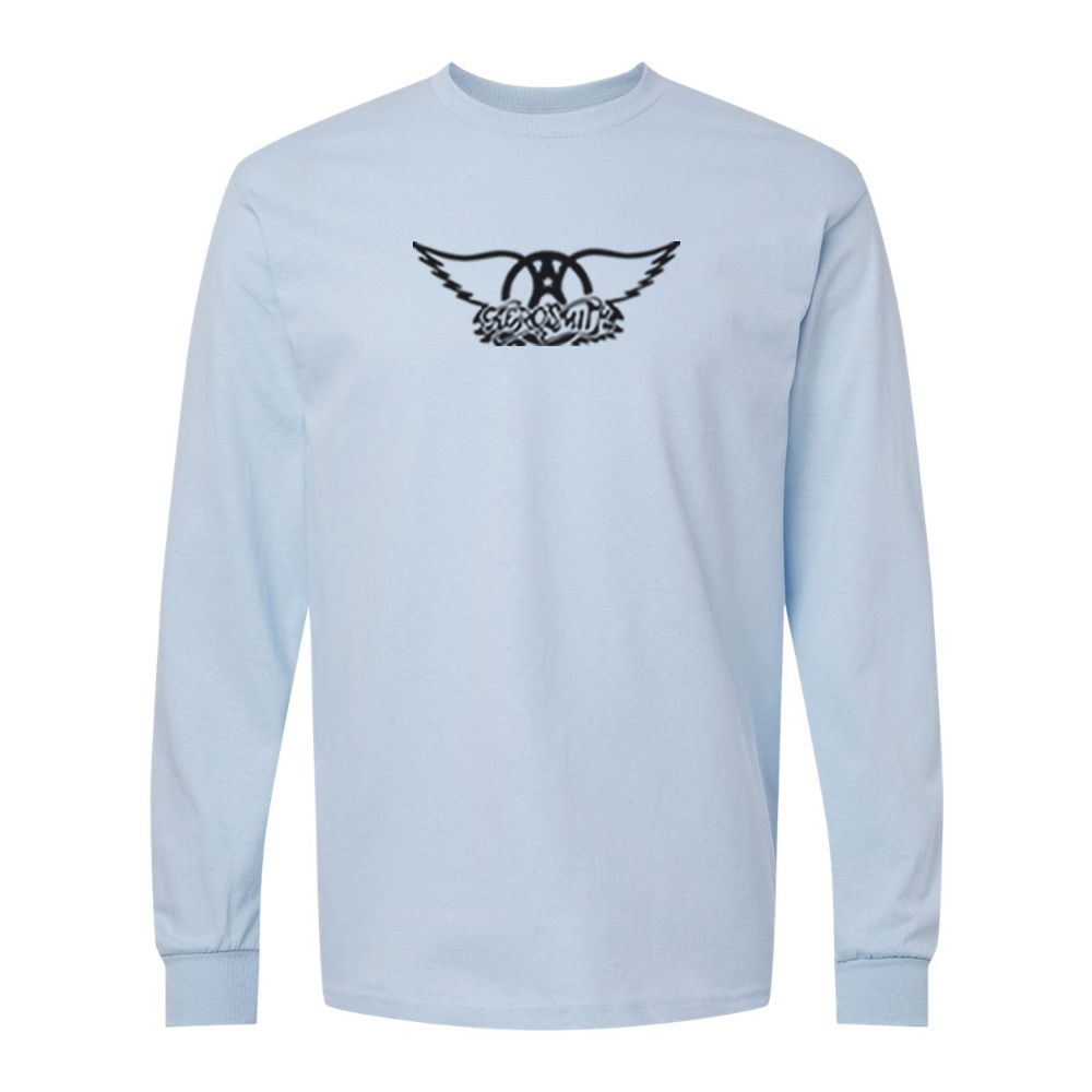 Men's Aerosmith Logo Gildan Heavy Cotton Long Sleeve T-Shirt