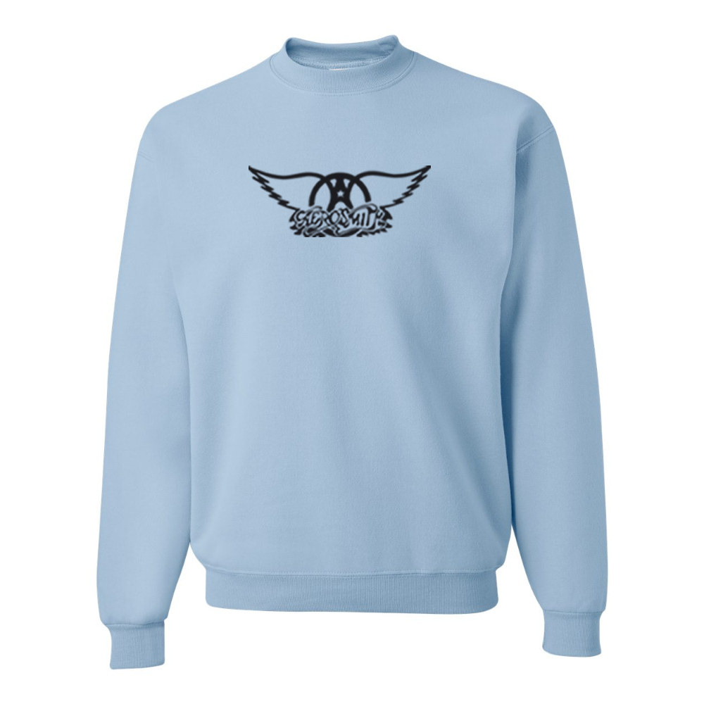 Men's Aerosmith Logo  JERZEES NuBlend Crewneck Sweatshirt
