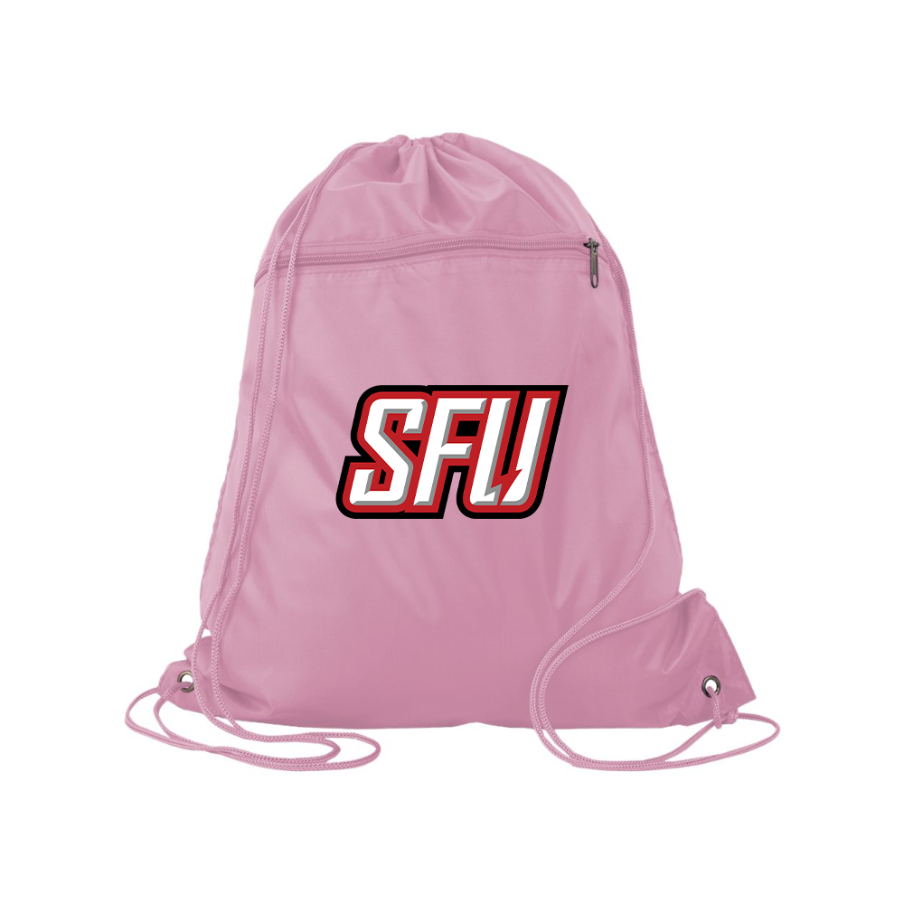Saint Francis Red Flash Logo Q-Tees - Polyester Cinchpack