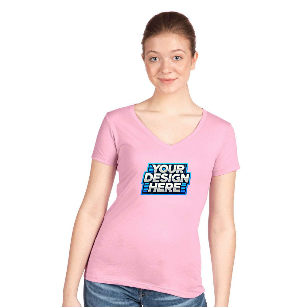 Customize - Next Level - Women's Ideal V-Neck T-Shirt - 1540