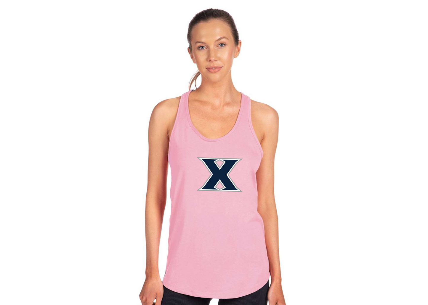Women's Xavier Musketeers Next Level Ideal Racerback Tank
