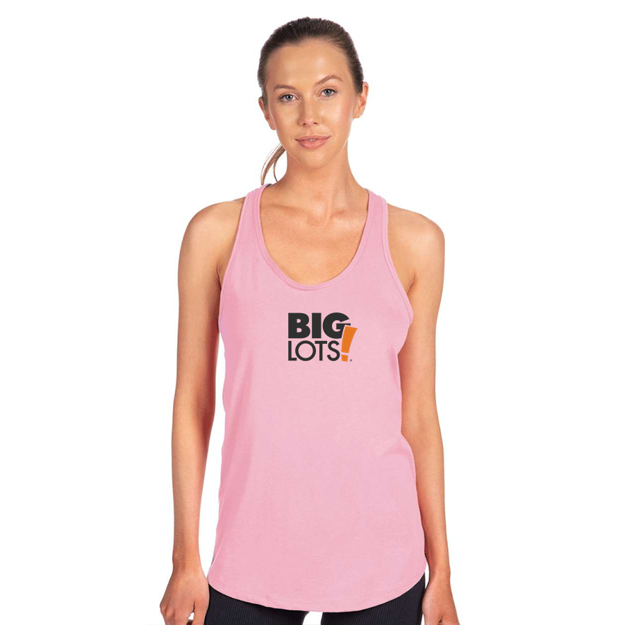 Women's Big Lots Logo Next Level Ideal Racerback Tank