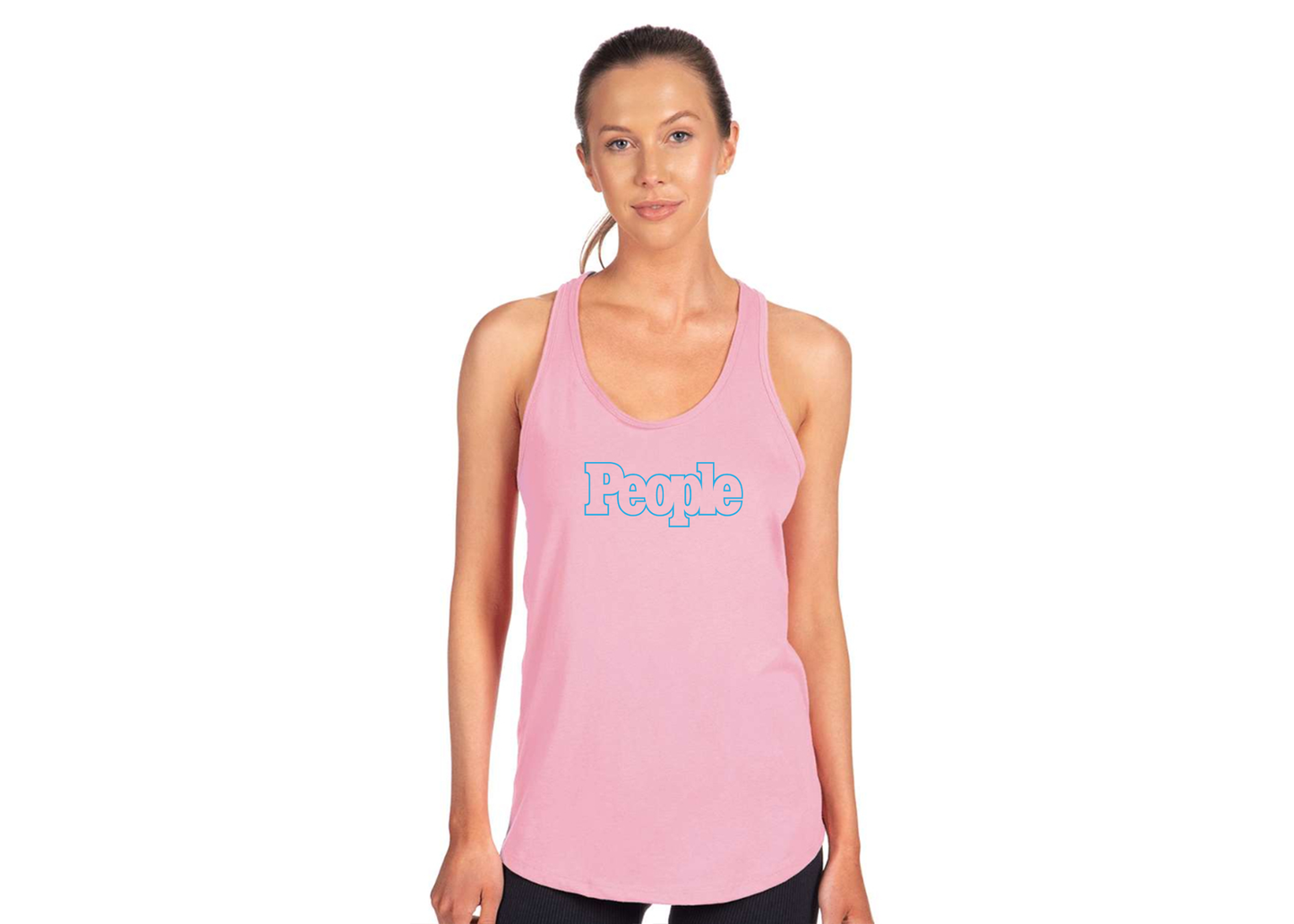 Women's People Magazine Logo Next Level Ideal Racerback Tank