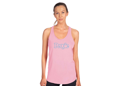 Women's People Magazine Logo Next Level Ideal Racerback Tank