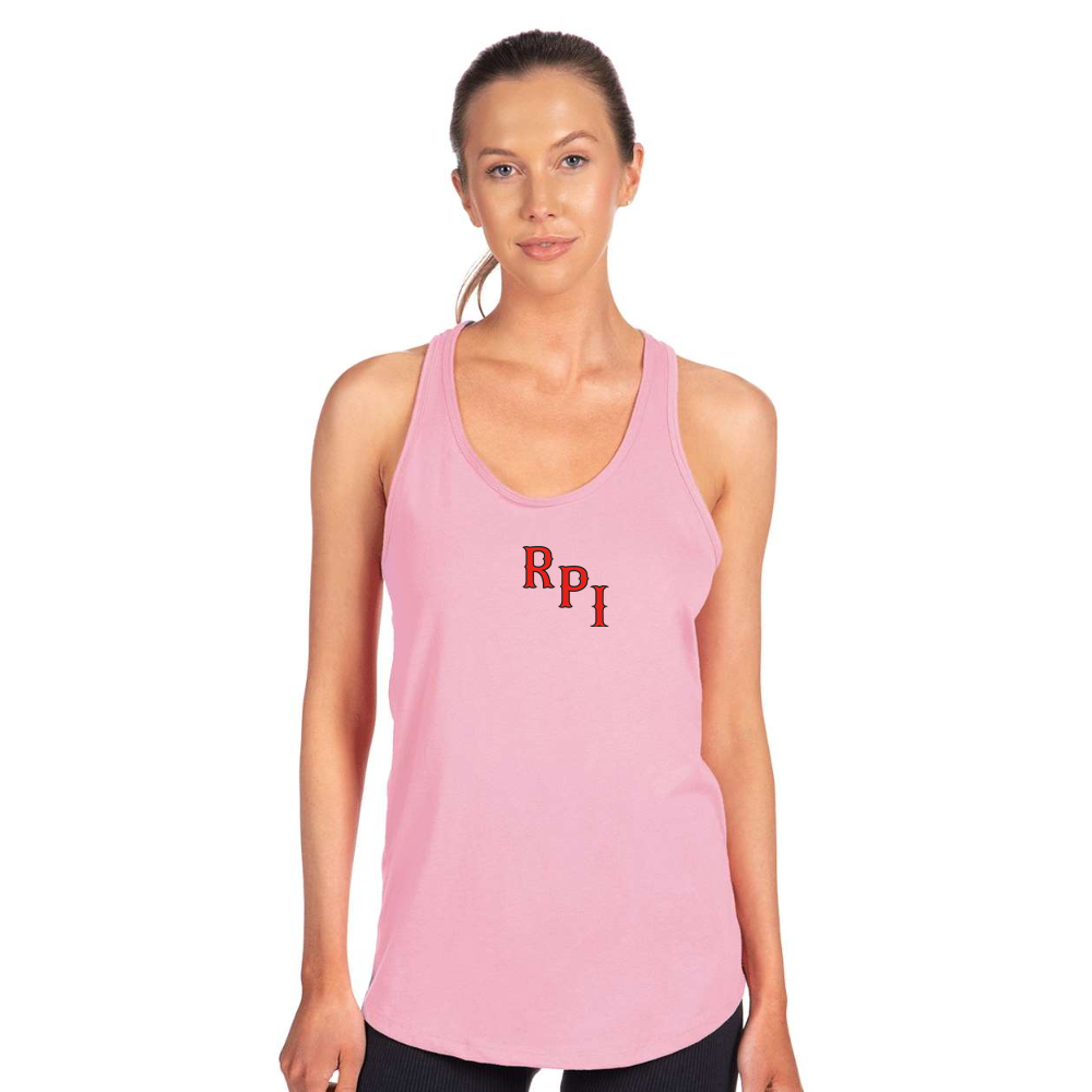 Women's RPI Engineers Logo Next Level Ideal Racerback Tank
