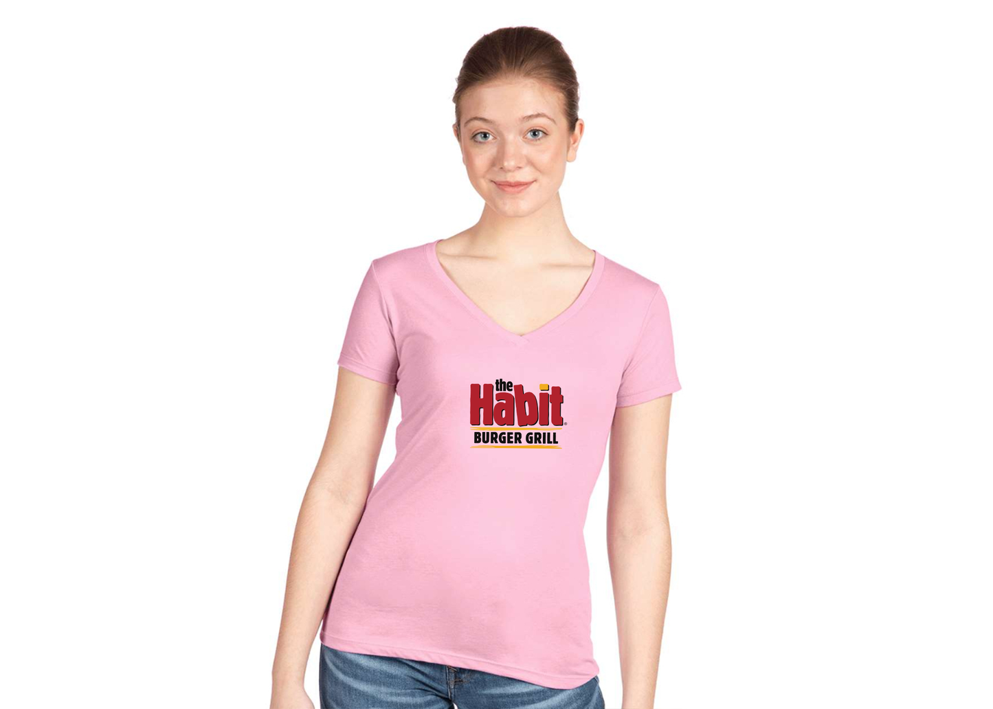 Women's The Habit Burger Grill Next Level V-Neck T-Shirt