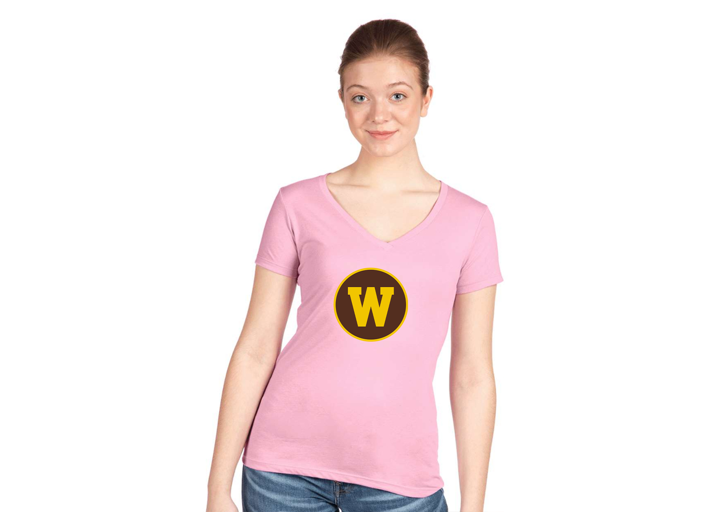 Women's Western Michigan Broncos Next Level V-Neck T-Shirt