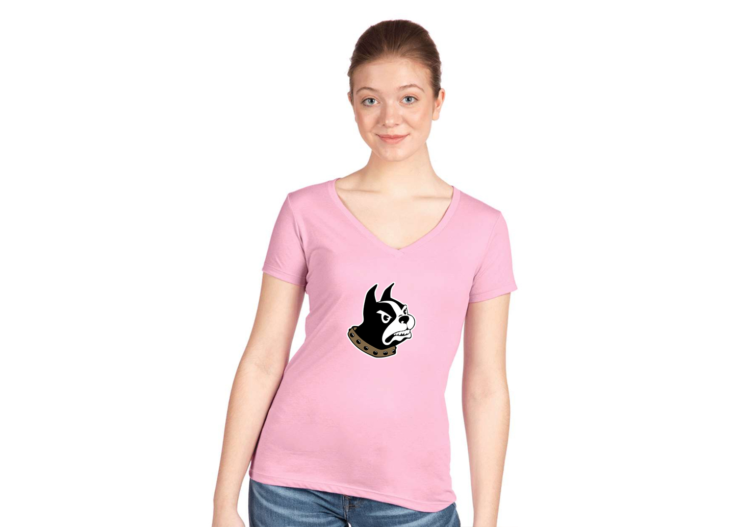 Women's Wofford Terriers Next Level V-Neck T-Shirt