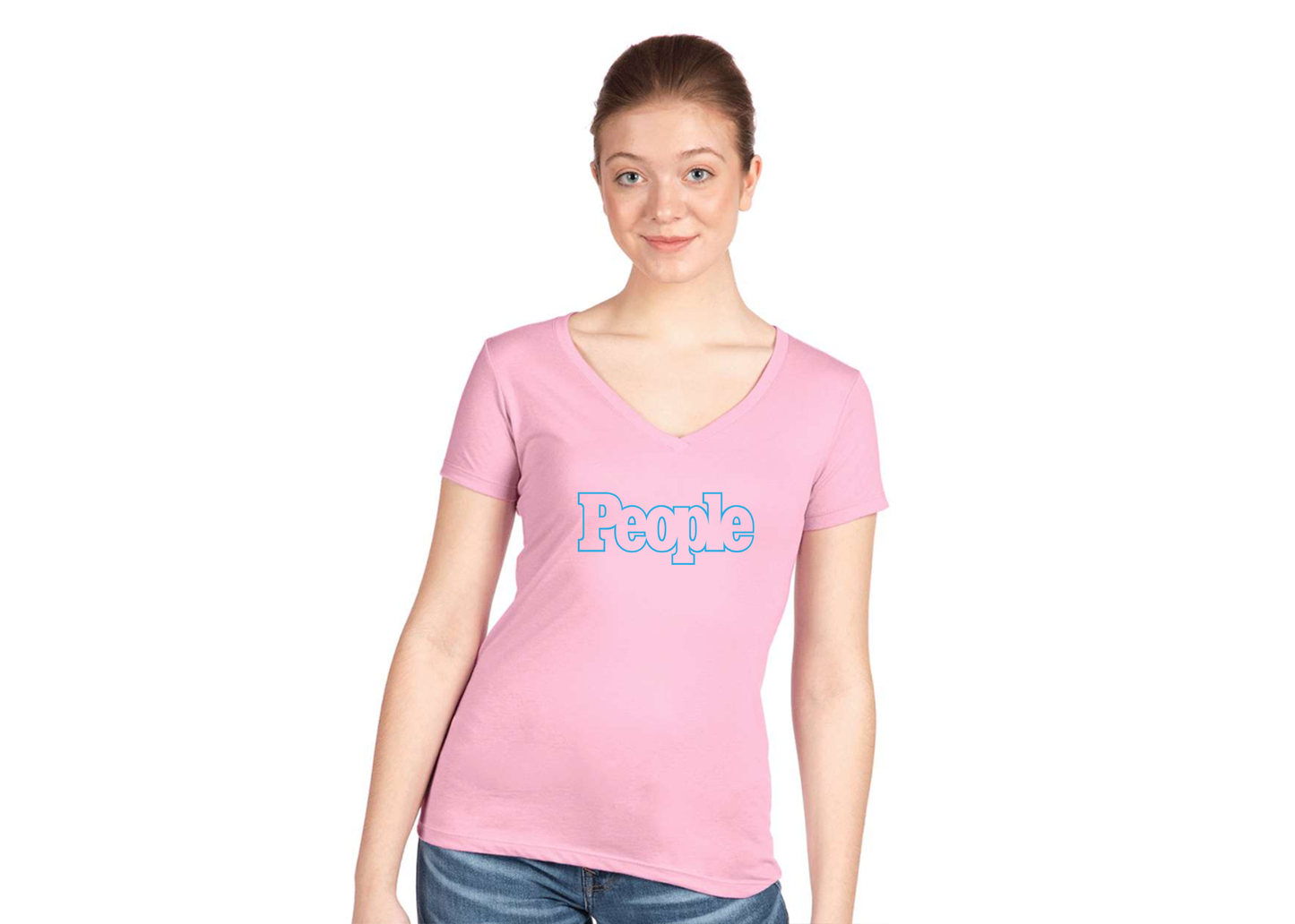 Women's People Magazine Logo  Next Level V-Neck T-Shirt