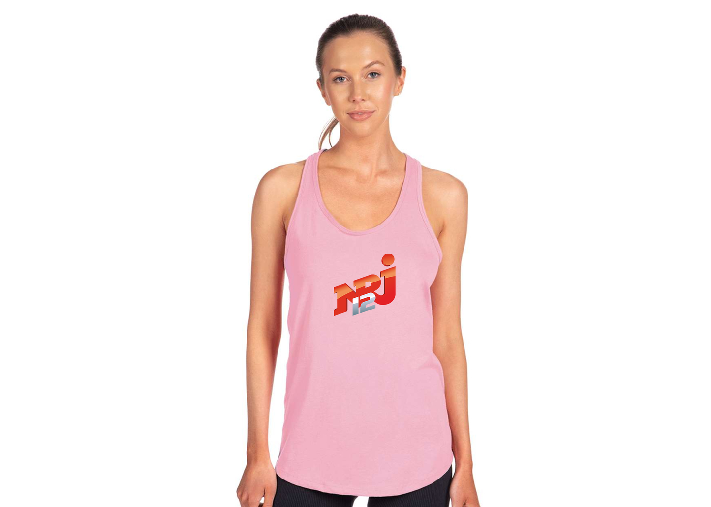 Women's NRJ 12 Logo Next Level Ideal Racerback Tank