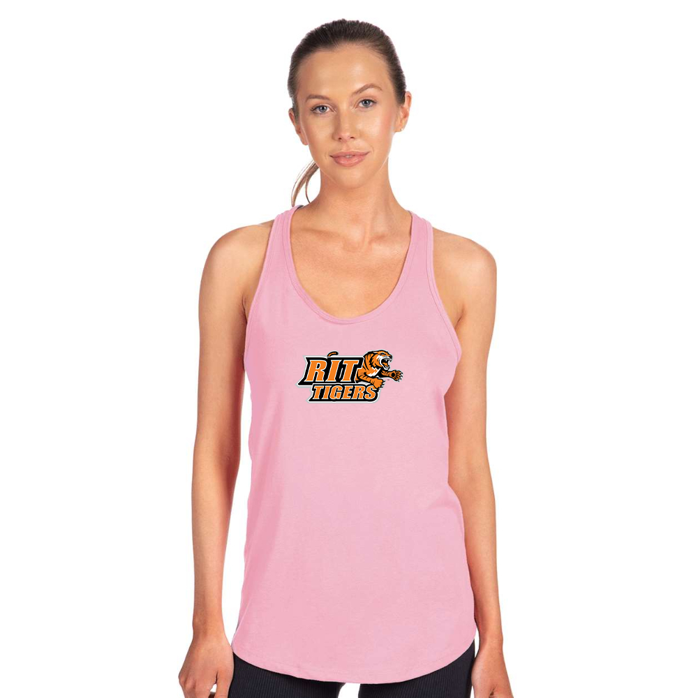 Women's RIT Tigers Logo Next Level Ideal Racerback Tank