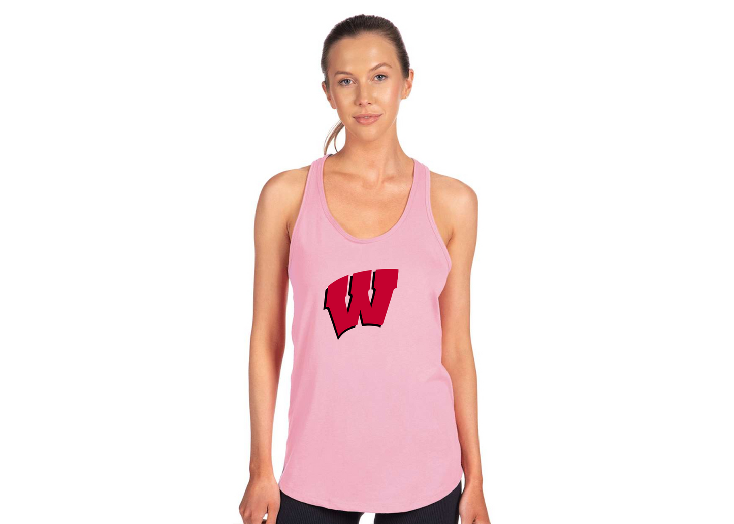 Women's Wisconsin Badgers Next Level Ideal Racerback Tank