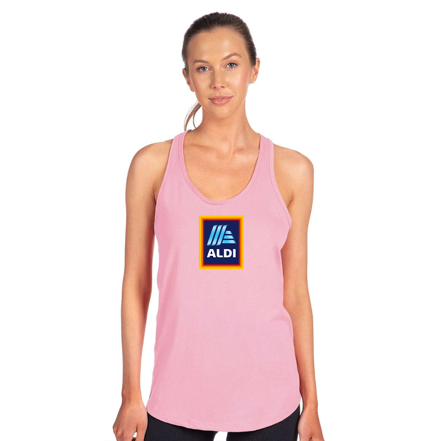 Women's Aldi Logo Next Level Ideal Racerback Tank