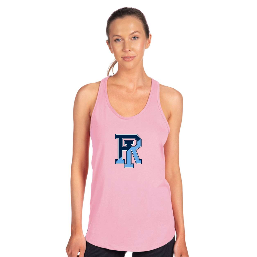 Women's Rhode Island Rams Logo Next Level Ideal Racerback Tank