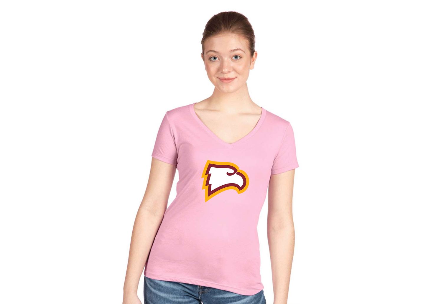 Women's Winthrop Eagles Next Level V-Neck T-Shirt