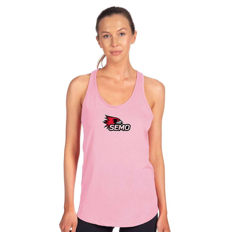 Women's SEMO Redhawks Logo Next Level Ideal Racerback Tank