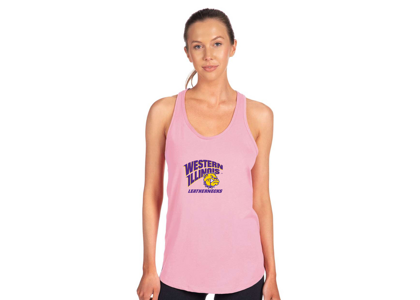 Women's Western Illinois Leathernecks Next Level Ideal Racerback Tank