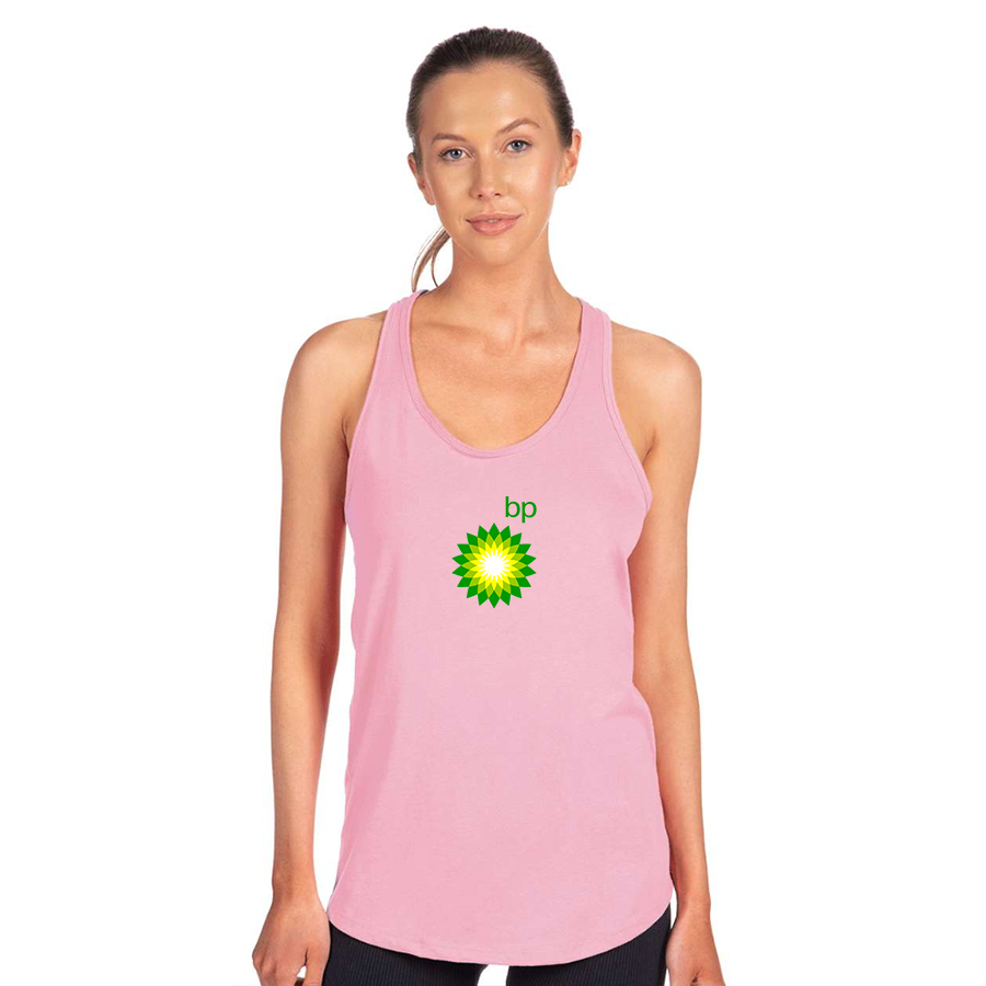 Women's BP Oil Logo Next Level Ideal Racerback Tank