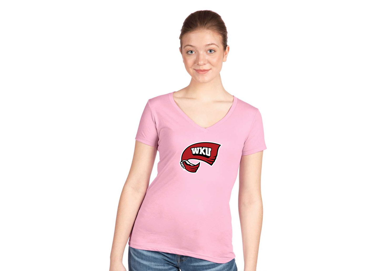 Women's Western Kentucky Hilltoppers Next Level V-Neck T-Shirt