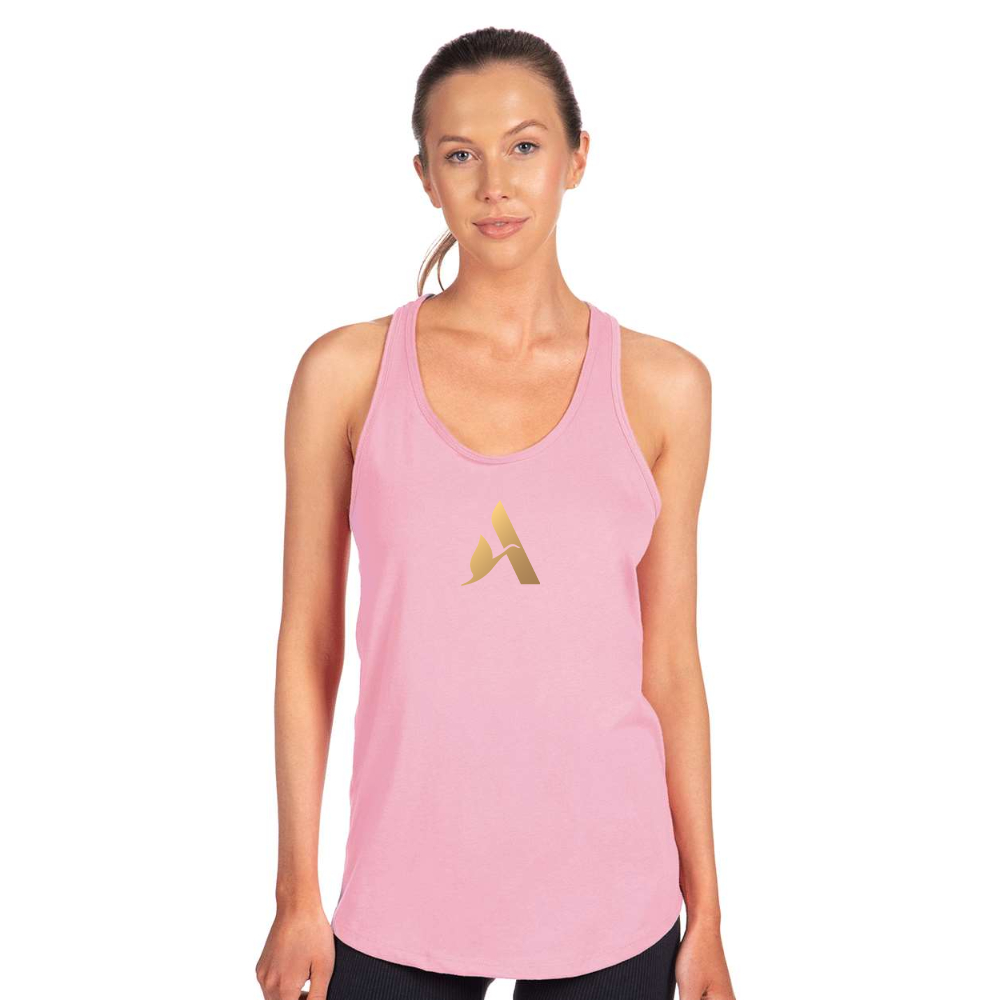 Women's Accor Golden Logo Next Level Ideal Racerback Tank